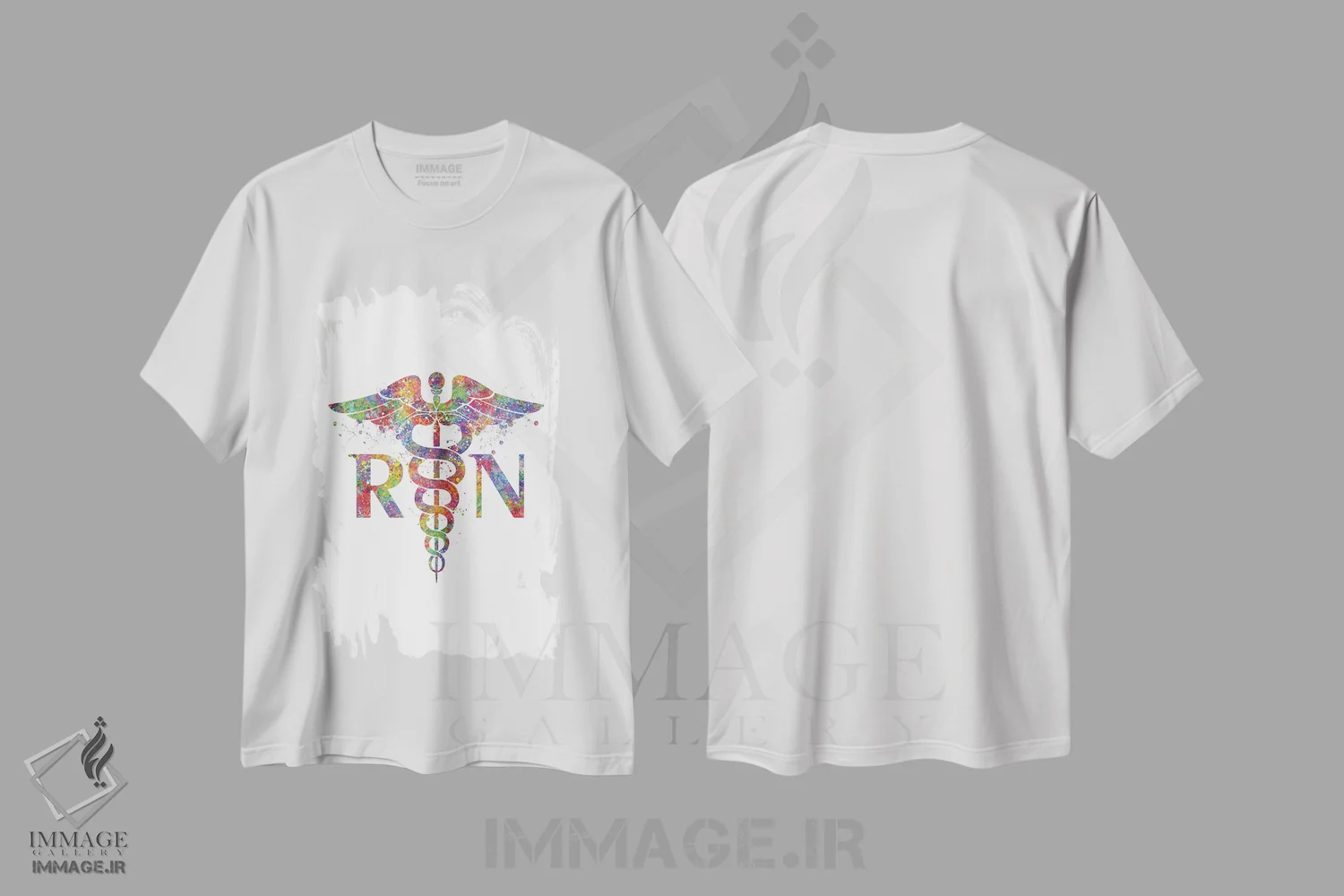تیشرت سفید طرح دار کادوسئوس RN، هنر دیجیتال اثر جنفی آرت | immage.ir