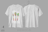 تیشرت سفید طرح دار ابزار گریل و کباب پزی، هنر دیجیتال اثر جنفی آرت | immage.ir