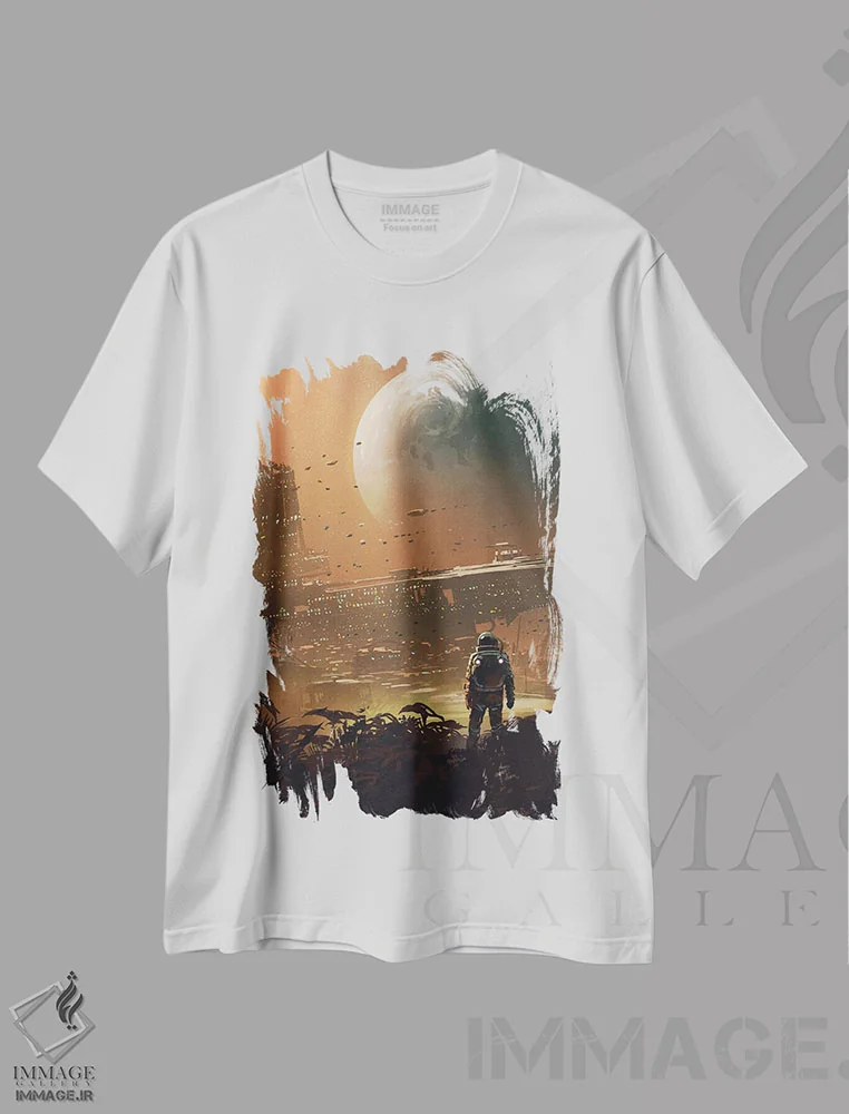 تیشرت سفید طرح دار کلونی جدید، هنر دیجیتال اثر گرندفیلر | immage.ir