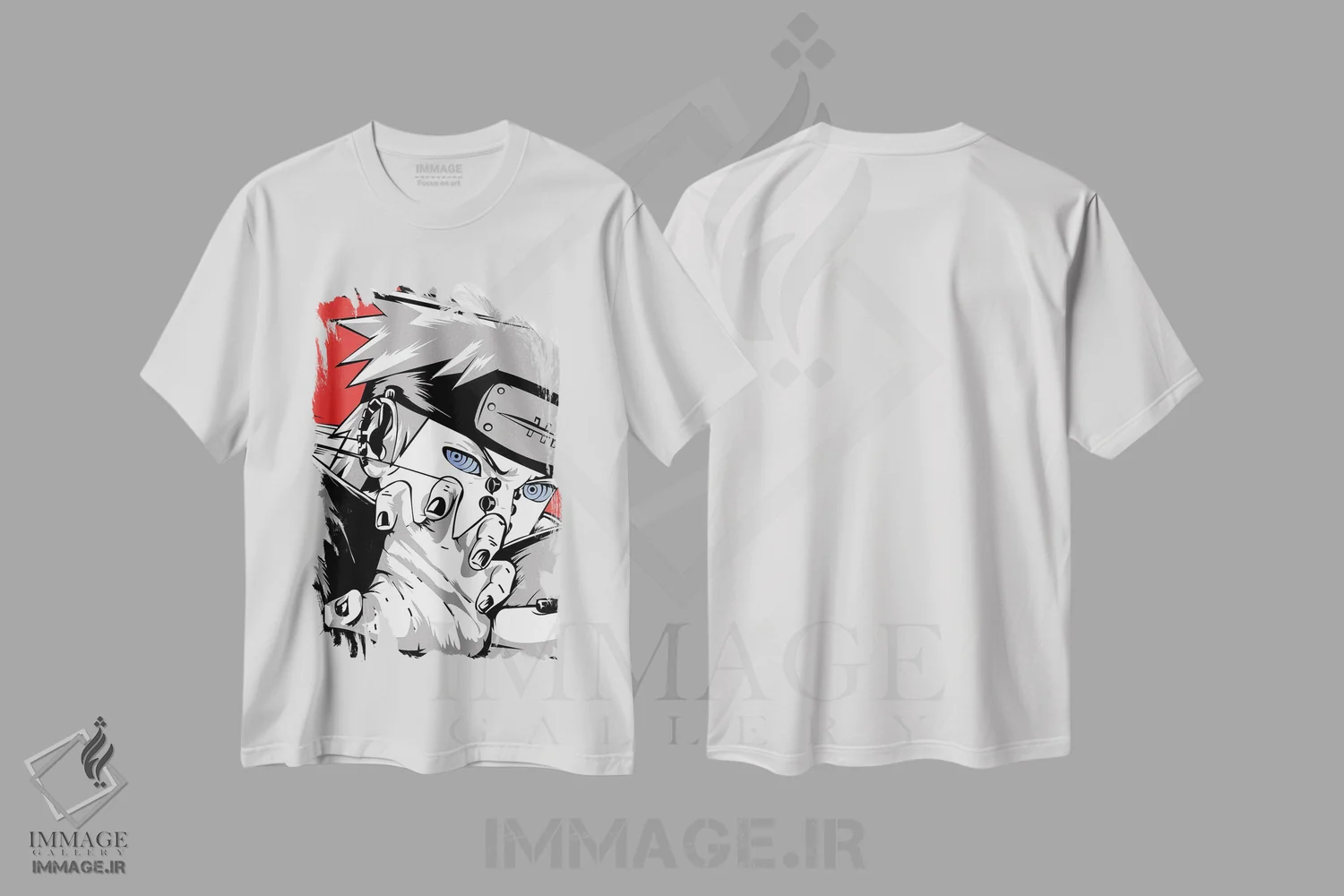 تیشرت سفید طرح دار ناروتو ۷، هنر دیجیتال اثر گب فرناندو | فروشگاه ایماژ