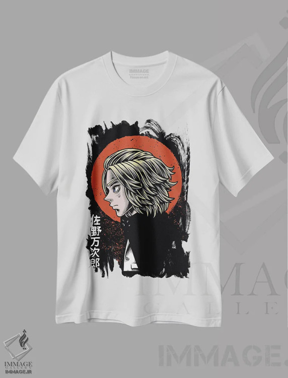 تیشرت سفید طرح دار توکیو ریونجرز ۲۵، هنر دیجیتال اثر گب فرناندو | فروشگاه ایماژ