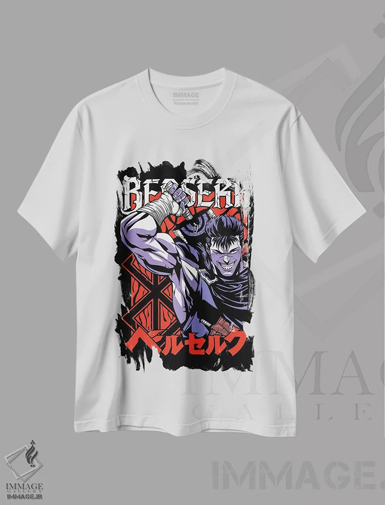تیشرت سفید طرح دار برزرک ۱، هنر دیجیتال اثر گب فرناندو | immage.ir