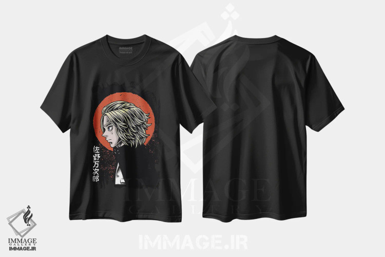 تیشرت مشکی طرح دار توکیو ریونجرز ۲۵، هنر دیجیتال اثر گب فرناندو | immage.ir
