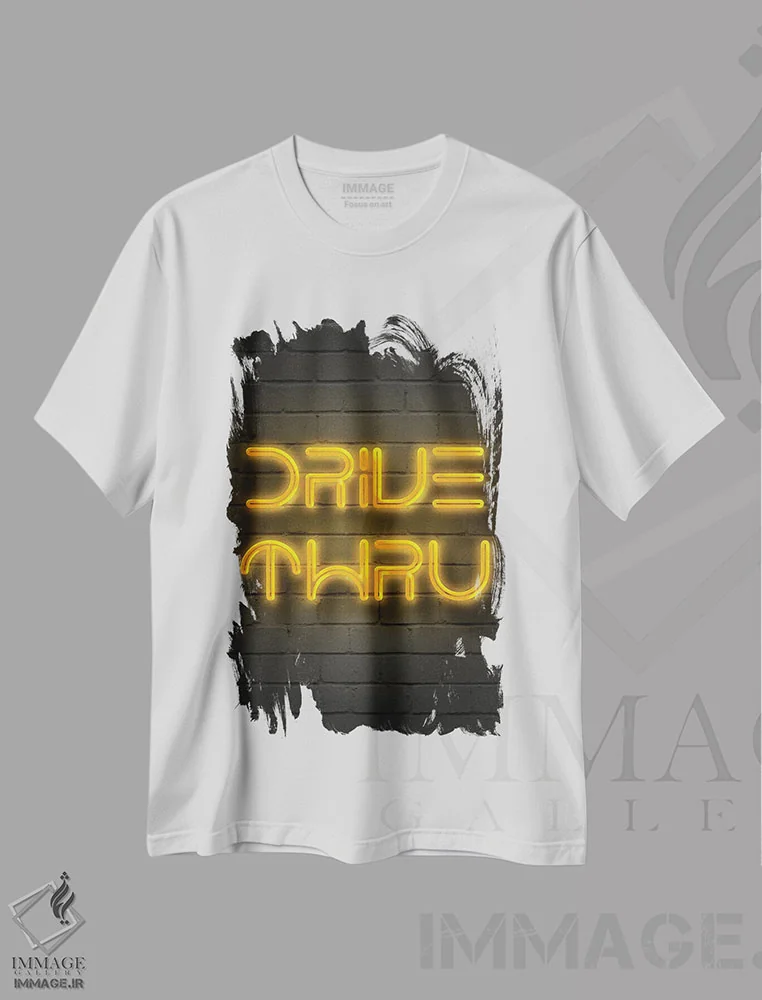 تیشرت سفید طرح دار دریو ترو، هنر دیجیتال اثر گب فرناندو | فروشگاه ایماژ