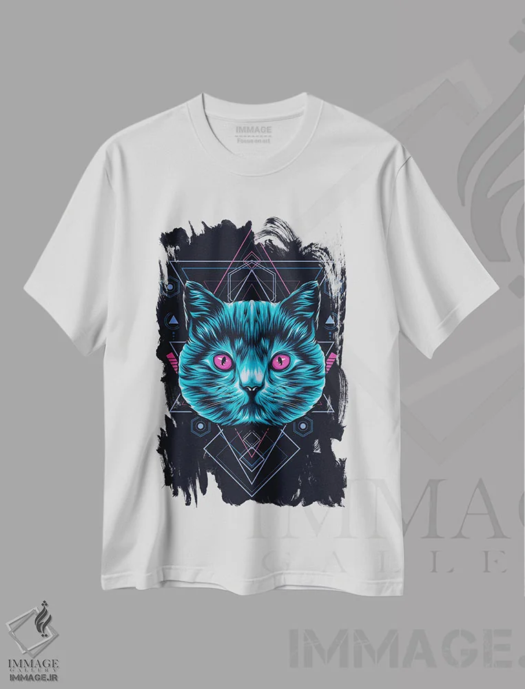 تیشرت سفید طرح دار نقاب ۴، دکوراسیون جایگزین اثر گب فرناندو | immage.ir