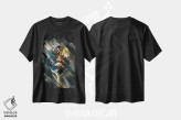 تیشرت مشکی طرح دار شمشیر لوفی ۱، تزئینی اثر گب فرناندو | immage.ir