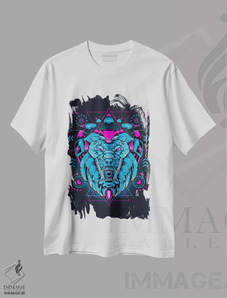 تیشرت سفید طرح دار مکا ۲۰، هنر دیجیتال اثر گب فرناندو | فروشگاه ایماژ