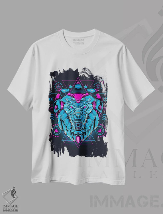 تیشرت سفید طرح دار مکا ۲۰، هنر دیجیتال اثر گب فرناندو | فروشگاه ایماژ