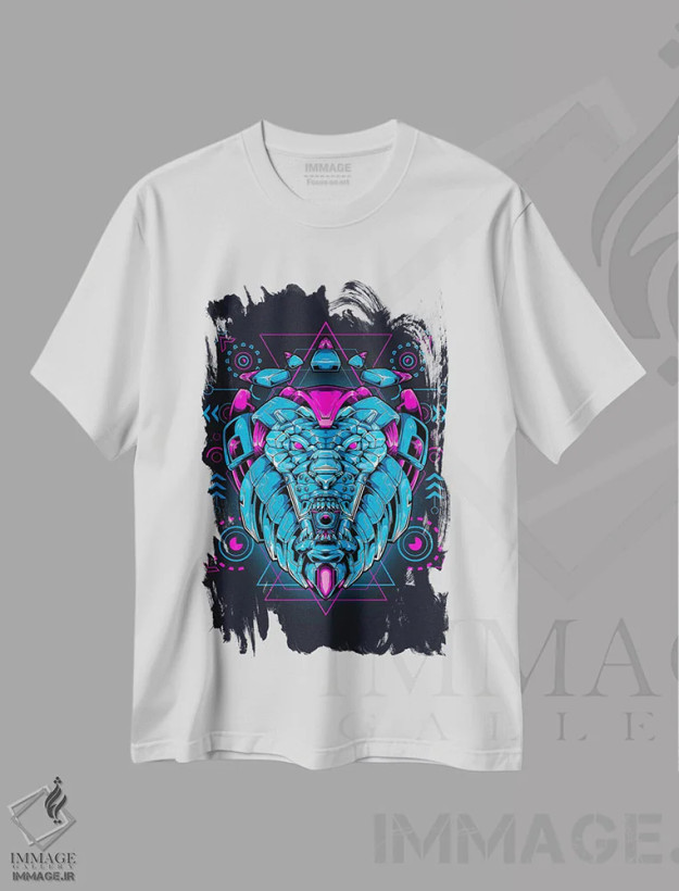 تیشرت سفید طرح دار مکا ۲۰، هنر دیجیتال اثر گب فرناندو | فروشگاه ایماژ