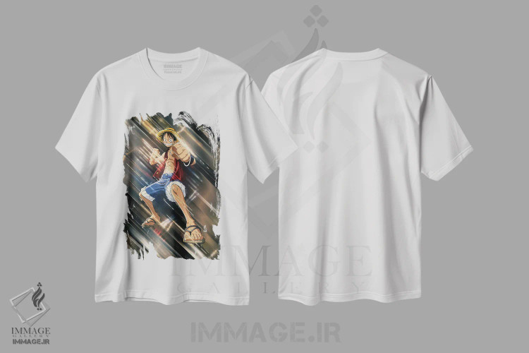 تیشرت سفید طرح دار شمشیر لوفی ۲، تزئینی اثر گب فرناندو | immage.ir