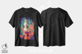 تیشرت مشکی طرح دار پاشش رنگ ناروتو ۳، تزئینی اثر گب فرناندو | immage.ir
