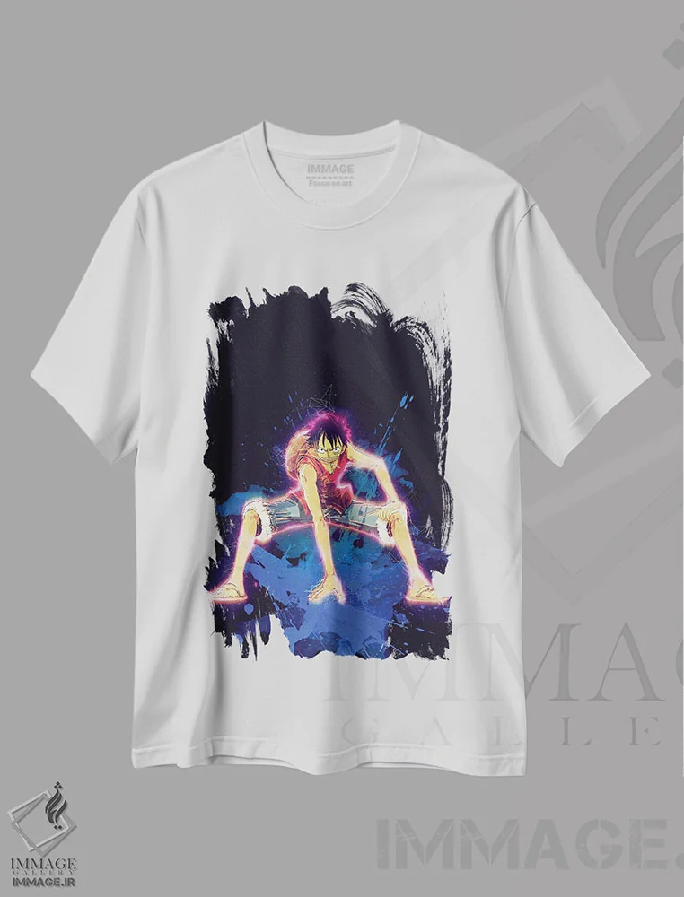 تیشرت سفید طرح دار لافی یاغی III، هنر دیجیتال اثر گب فرناندو | immage.ir