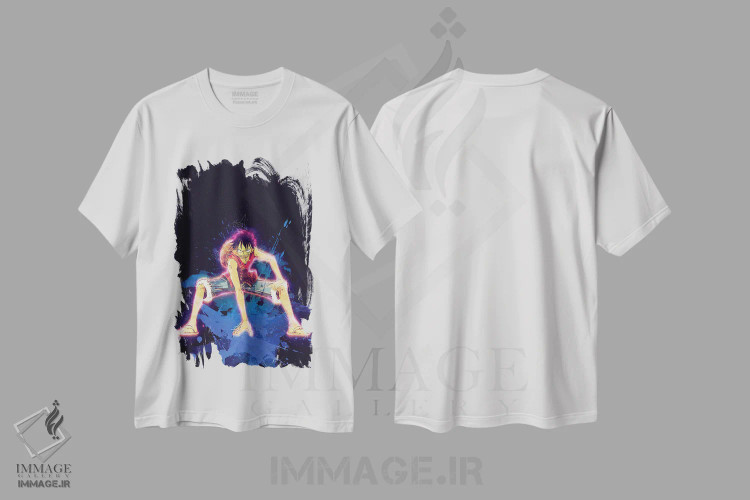 تیشرت سفید طرح دار لافی یاغی III، هنر دیجیتال اثر گب فرناندو | immage.ir
