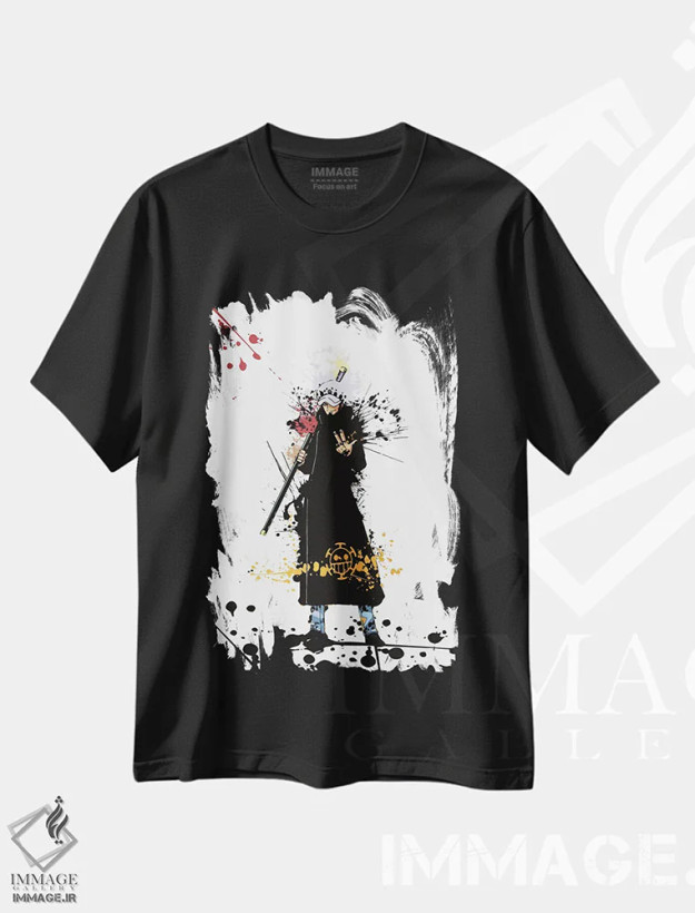 تیشرت مشکی طرح دار ترافالگار آبرنگی III، تزئینی اثر گب فرناندو | فروشگاه ایماژ
