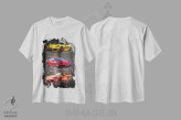 تیشرت سفید طرح دار پورشه 2، تزئینی اثر گب فرناندو | فروشگاه ایماژ