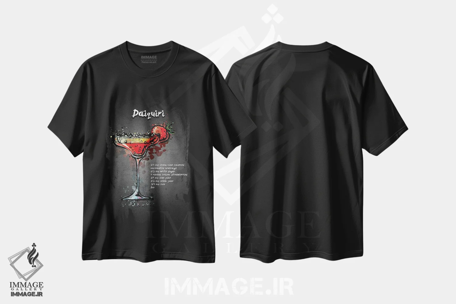تیشرت مشکی طرح دار دایکیری I، تزئینی اثر گب فرناندو | فروشگاه ایماژ