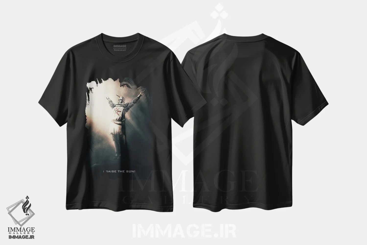 تیشرت مشکی طرح دار ستایش خورشید، تزئینی اثر گب فرناندو | immage.ir