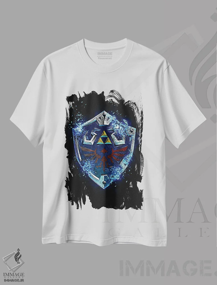 تیشرت سفید طرح دار سپر لینک، هنر دیجیتال اثر گب فرناندو | فروشگاه ایماژ