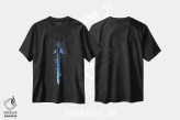 تیشرت مشکی طرح دار شمشیر لینک، هنر دیجیتال اثر گب فرناندو | فروشگاه ایماژ