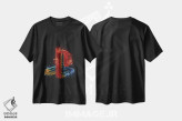 تیشرت مشکی طرح دار لوگوی پلی استیشن، هنر دیجیتال اثر گب فرناندو | immage.ir