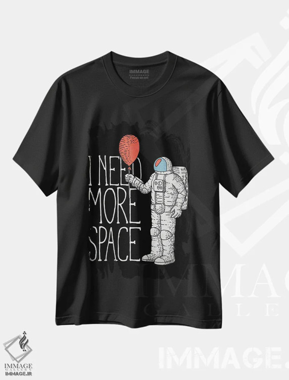 تیشرت مشکی طرح دار کیهان II، هنر دیجیتال اثر گب فرناندو | فروشگاه ایماژ