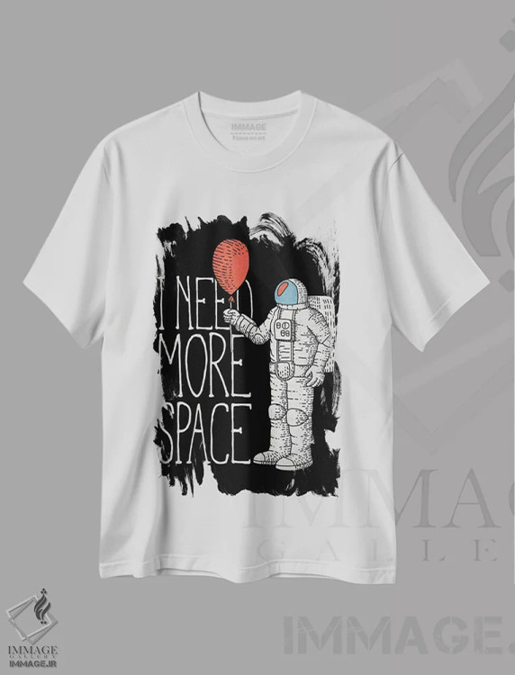 تیشرت سفید طرح دار کیهان II، هنر دیجیتال اثر گب فرناندو | immage.ir