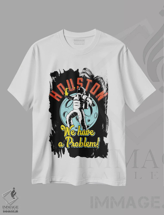 تیشرت سفید طرح دار کیهان V، هنر دیجیتال اثر گب فرناندو | immage.ir