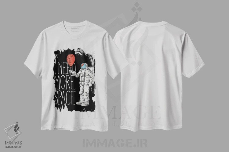تیشرت سفید طرح دار کیهان II، هنر دیجیتال اثر گب فرناندو | immage.ir