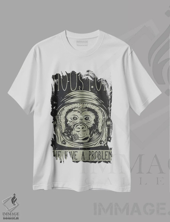 تیشرت سفید طرح دار کیهان X، هنر دیجیتال اثر گب فرناندو | فروشگاه ایماژ