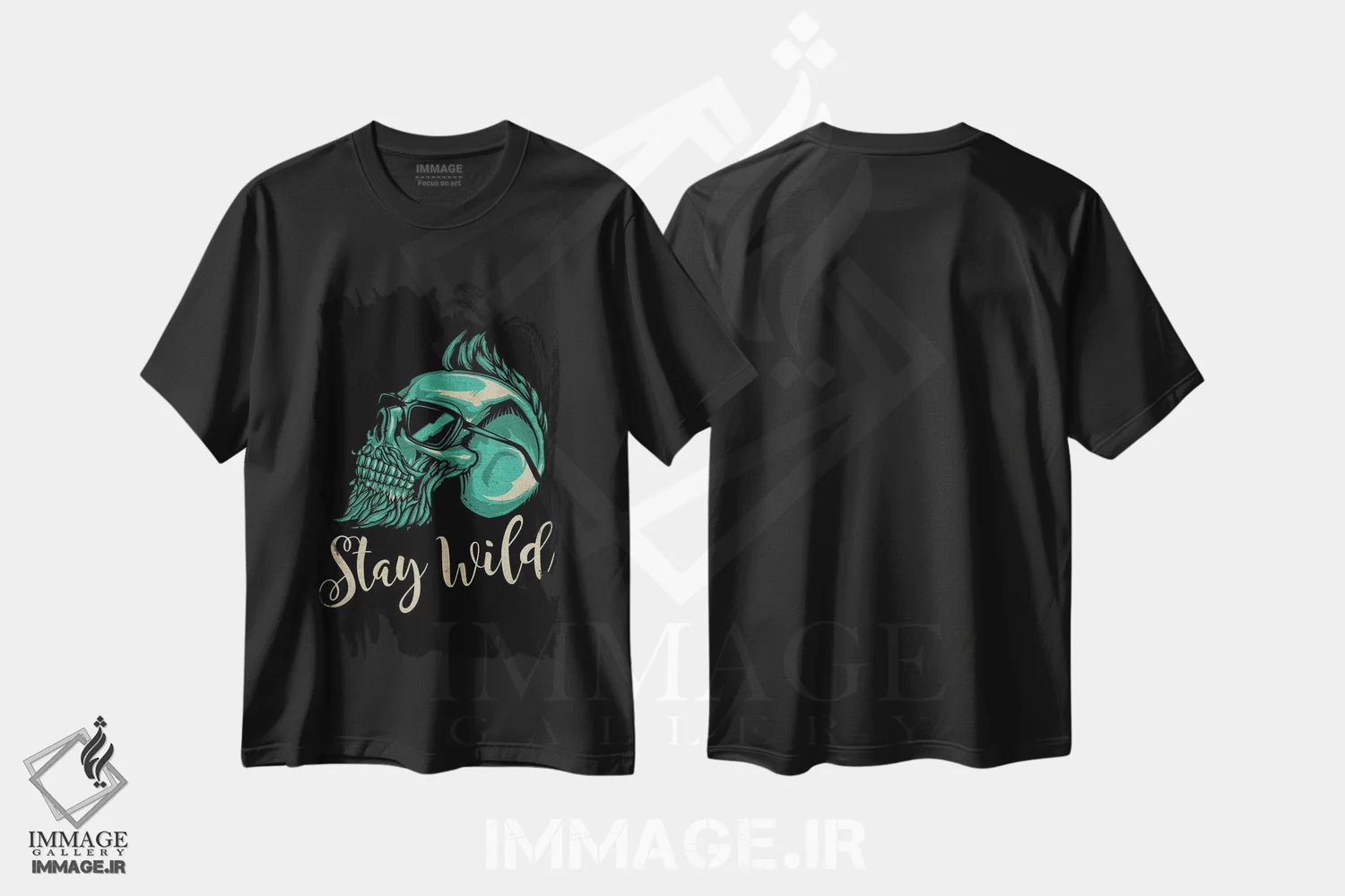 تیشرت مشکی طرح دار آرایشگر V، دکوراسیون جایگزین اثر گب فرناندو | immage.ir