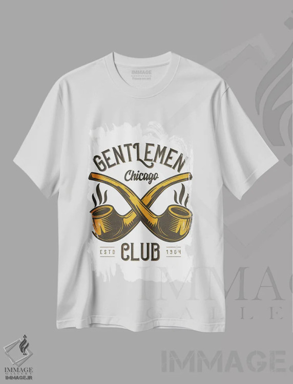 تیشرت سفید طرح دار آرایشگر XII، هنر دیجیتال اثر گب فرناندو | immage.ir