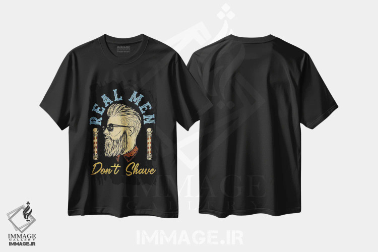 تیشرت مشکی طرح دار آرایشگر XVII، هنر دیجیتال اثر گب فرناندو | immage.ir