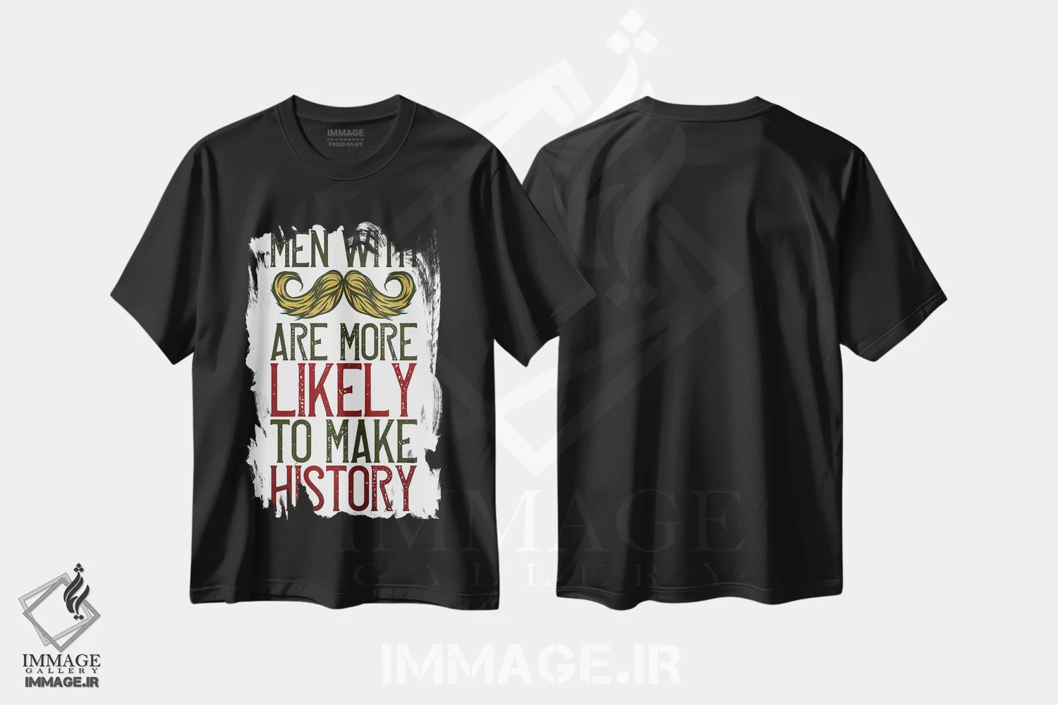 تیشرت مشکی طرح دار آرایشگر XXV، هنر دیجیتال اثر گب فرناندو | فروشگاه ایماژ