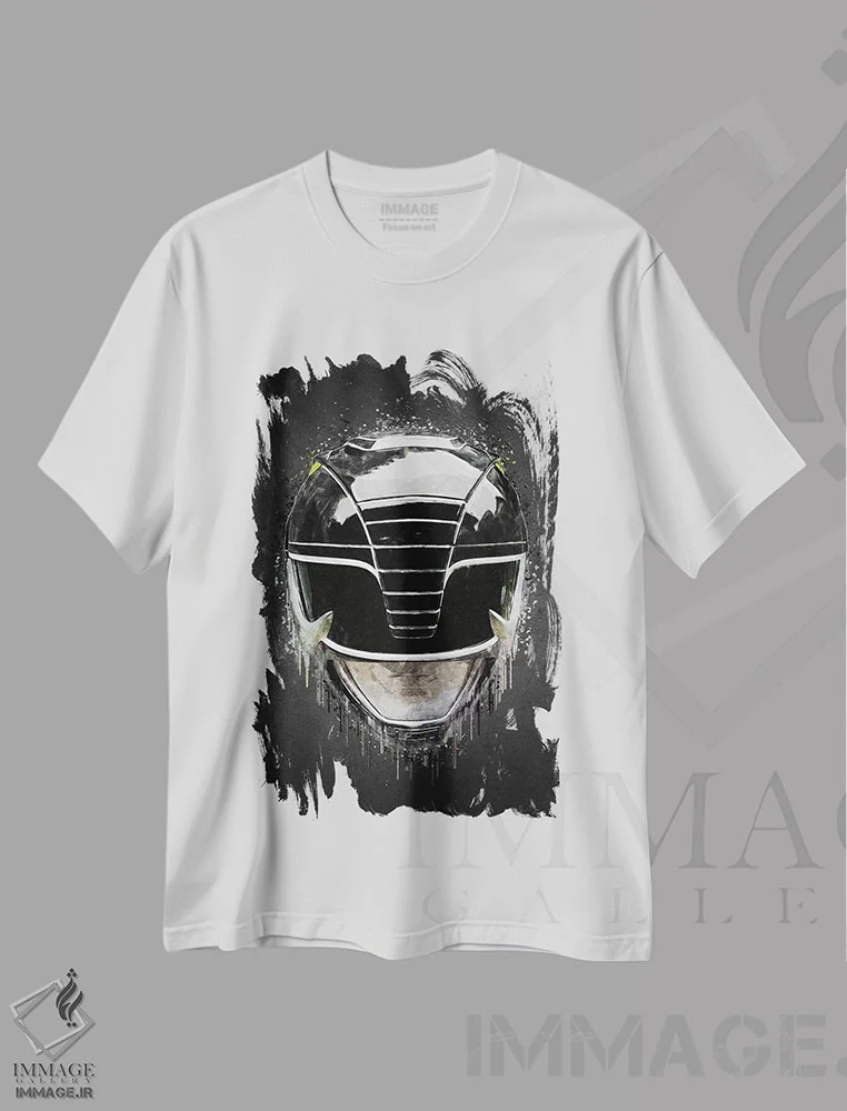 تیشرت سفید طرح دار رنجِر سیاه، هنر دیجیتال اثر گب فرناندو | immage.ir