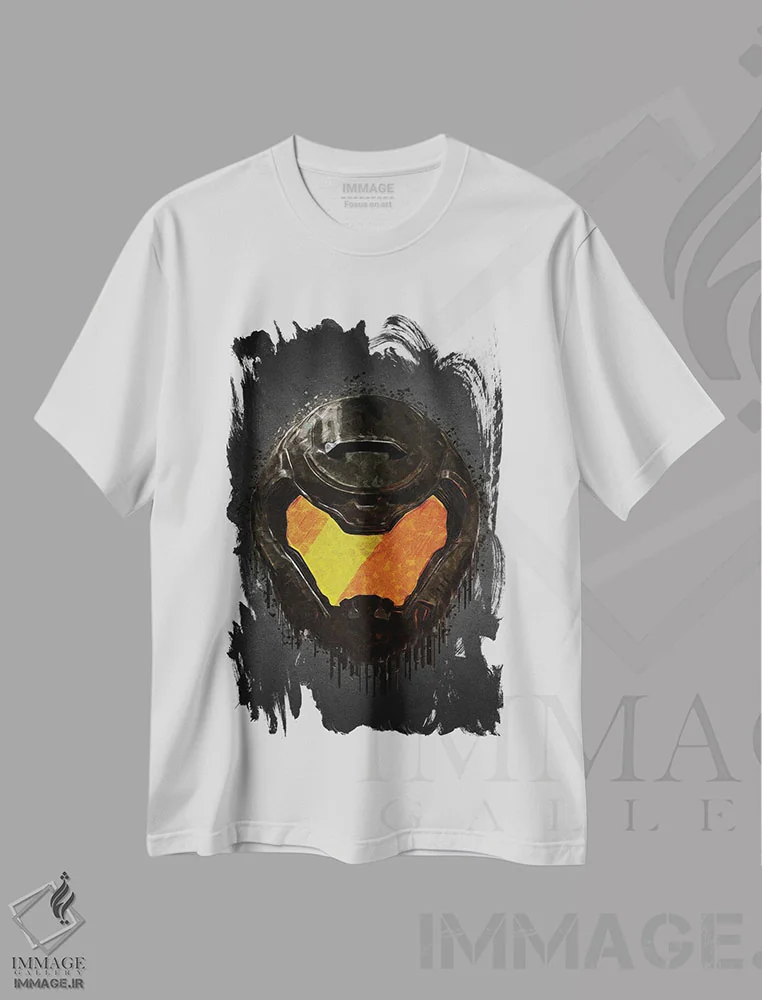 تیشرت سفید طرح دار دوم، هنر دیجیتال اثر گب فرناندو | فروشگاه ایماژ