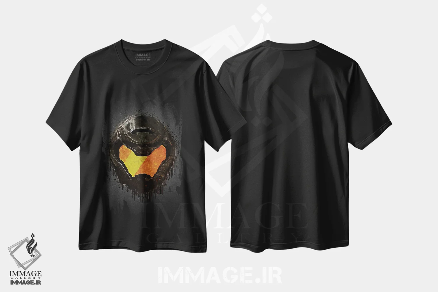 تیشرت مشکی طرح دار دوم، هنر دیجیتال اثر گب فرناندو | immage.ir