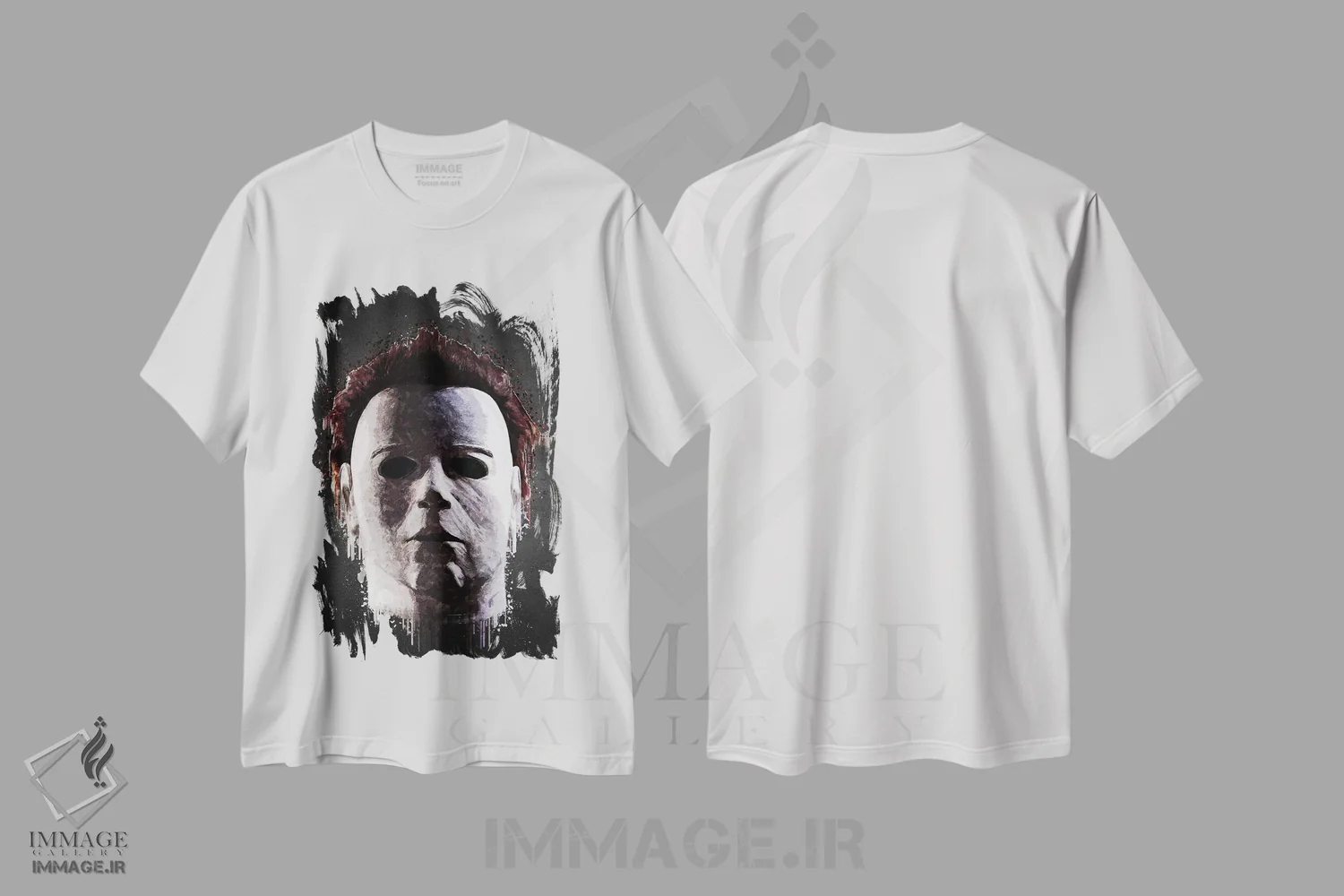 تیشرت سفید طرح دار مایکل، هنر دیجیتال اثر گب فرناندو | فروشگاه ایماژ