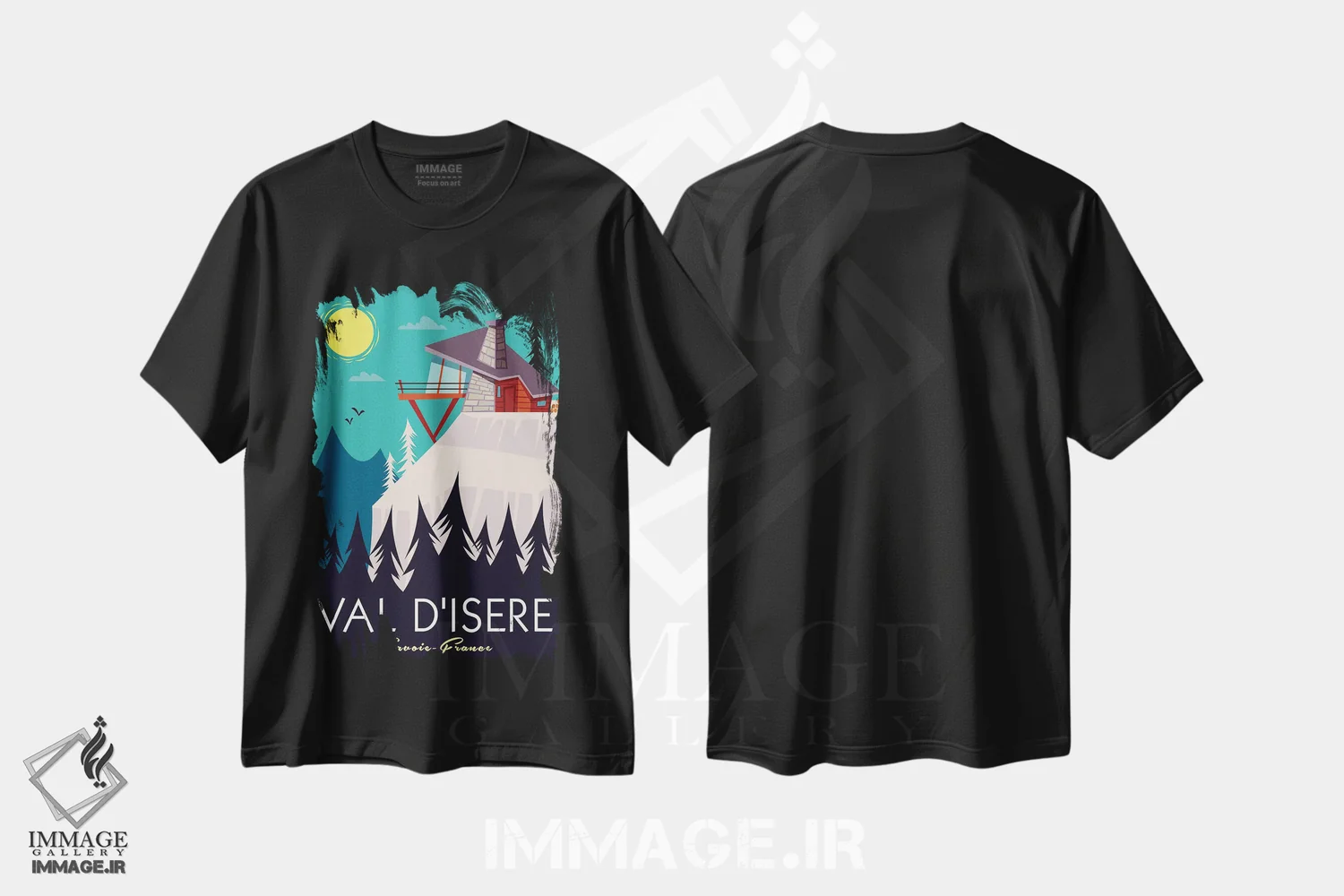 تیشرت مشکی طرح دار "وال دیزر"، هنر دیجیتال اثر گری گودل | immage.ir