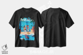 تیشرت مشکی طرح دار "آمالفی"، هنر دیجیتال اثر گری گودل | immage.ir