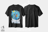 تیشرت مشکی طرح دار "مرزین اوت-ساووا"، هنر دیجیتال اثر گری گودل | فروشگاه ایماژ