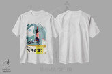 تیشرت سفید طرح دار "پرواز به...نیس"، هنر دیجیتال اثر گری گودل | immage.ir