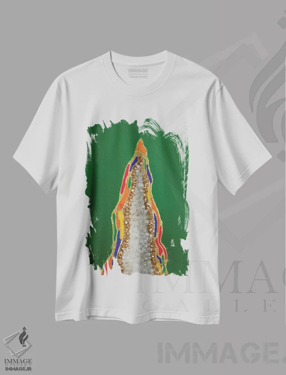 تیشرت سفید طرح دار امید اثر گوگا استودیو | فروشگاه ایماژ