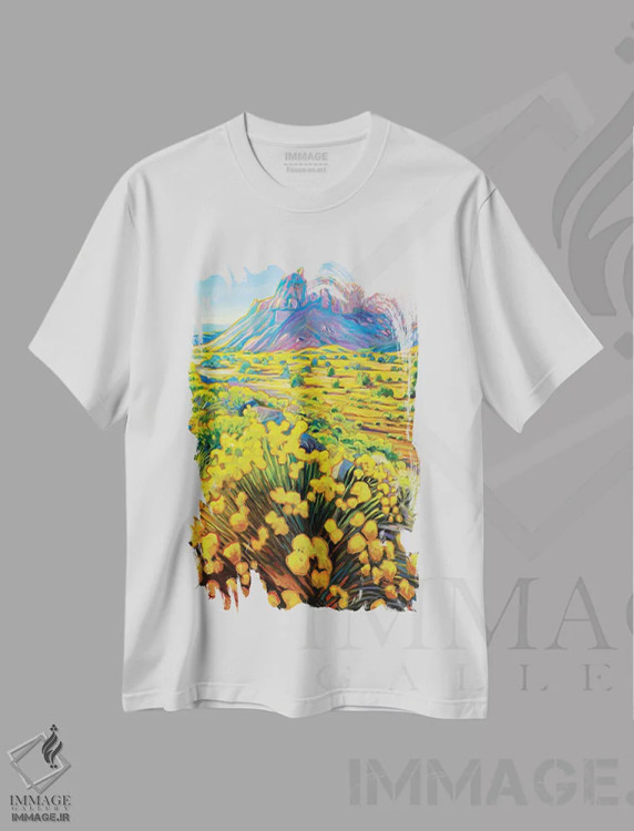 تیشرت سفید طرح دار مزرعهٔ ارواح، هنر فاخر معاصر اثر گرگ هایل | immage.ir