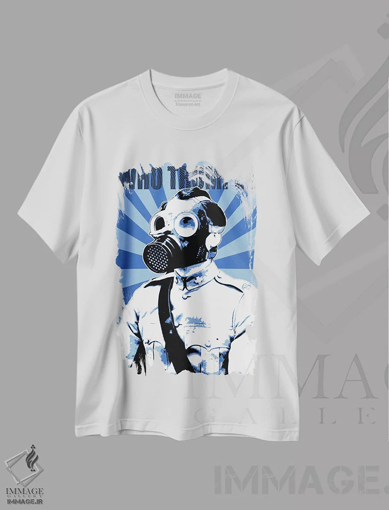 تیشرت سفید طرح دار چه کسی غالب شد؟، هنر فاخر معاصر اثر گری هاگبن | immage.ir