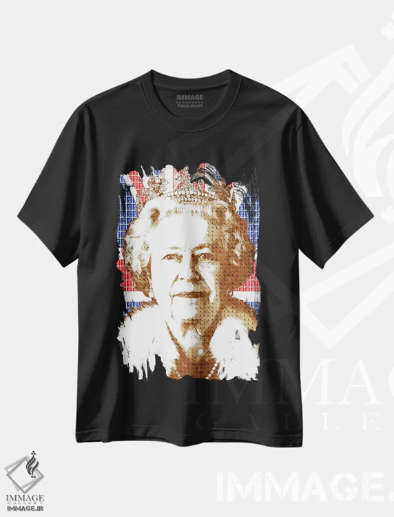 تیشرت مشکی طرح دار لیز، هنر فاخر معاصر اثر گری هاگبن | immage.ir