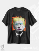 تیشرت مشکی طرح دار مرلین ترامپ، هنر فاخر معاصر اثر گری هاگبن | فروشگاه ایماژ