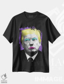 تیشرت مشکی طرح دار مرلین ترامپ، هنر فاخر معاصر اثر گری هاگبن | فروشگاه ایماژ