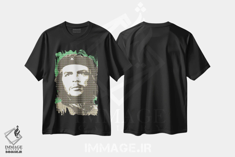 تیشرت مشکی طرح دار انقلاب سبز، هنر فاخر معاصر اثر گری هاگبن | فروشگاه ایماژ
