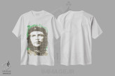 تیشرت سفید طرح دار انقلاب سبز، هنر فاخر معاصر اثر گری هاگبن | immage.ir