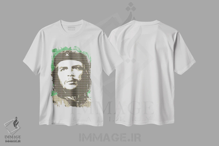 تیشرت سفید طرح دار انقلاب سبز، هنر فاخر معاصر اثر گری هاگبن | immage.ir